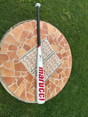 Marucci Kids Baseball Bat in White and Red - Lightweight Youth Bat